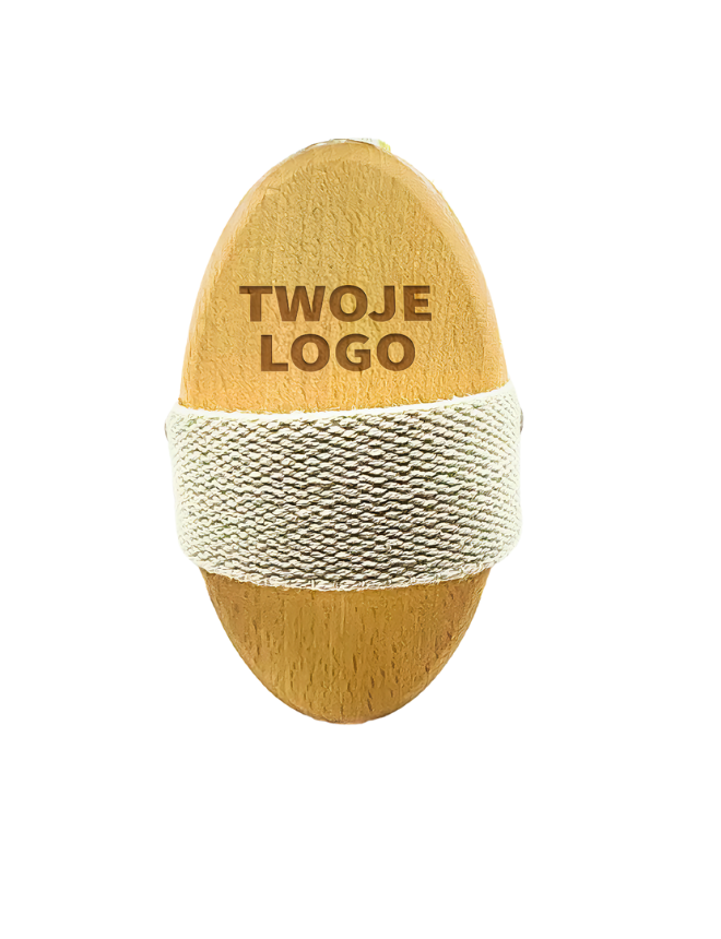 Zestaw Szczotka do ciała (TAMPICO/AGAWA) + Woreczek 100% bawełniany